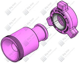 Crossover Union, 3" 206 F x 2" 602 M, 2000 psi, Sour Service